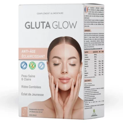 GLUTA Glow Suspension Buvable Anti-âge Eclaircissant 14 Sticks DLC 10/2025